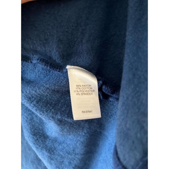 J.Jill Blue V-Neck Henley Tunic Top XL - Picture 4 of 5